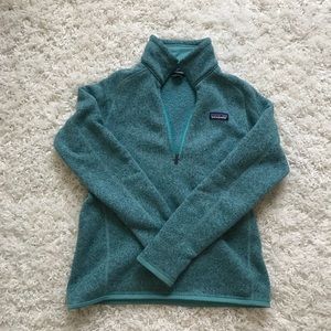 TEAL PATAGONIA HALF-ZIP FLEECE